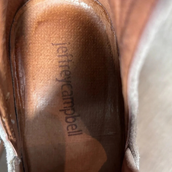 JEFFREY CAMPBELL Sz 8 Asterial Star Pull On Stacked Heel Stars Studded Booties - Picture 8 of 14